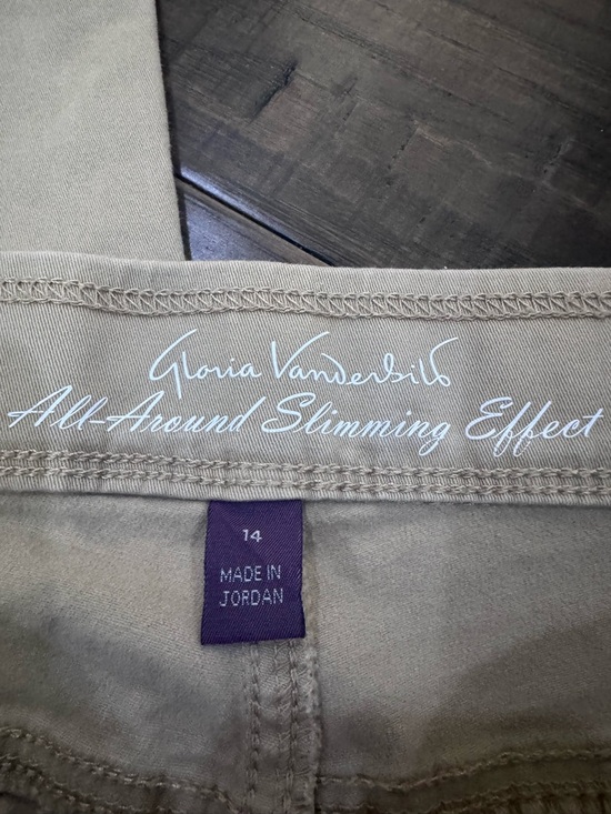 Gloria Vanderbilt Slim-Fit Pants - Khaki - Picture 3 of 6